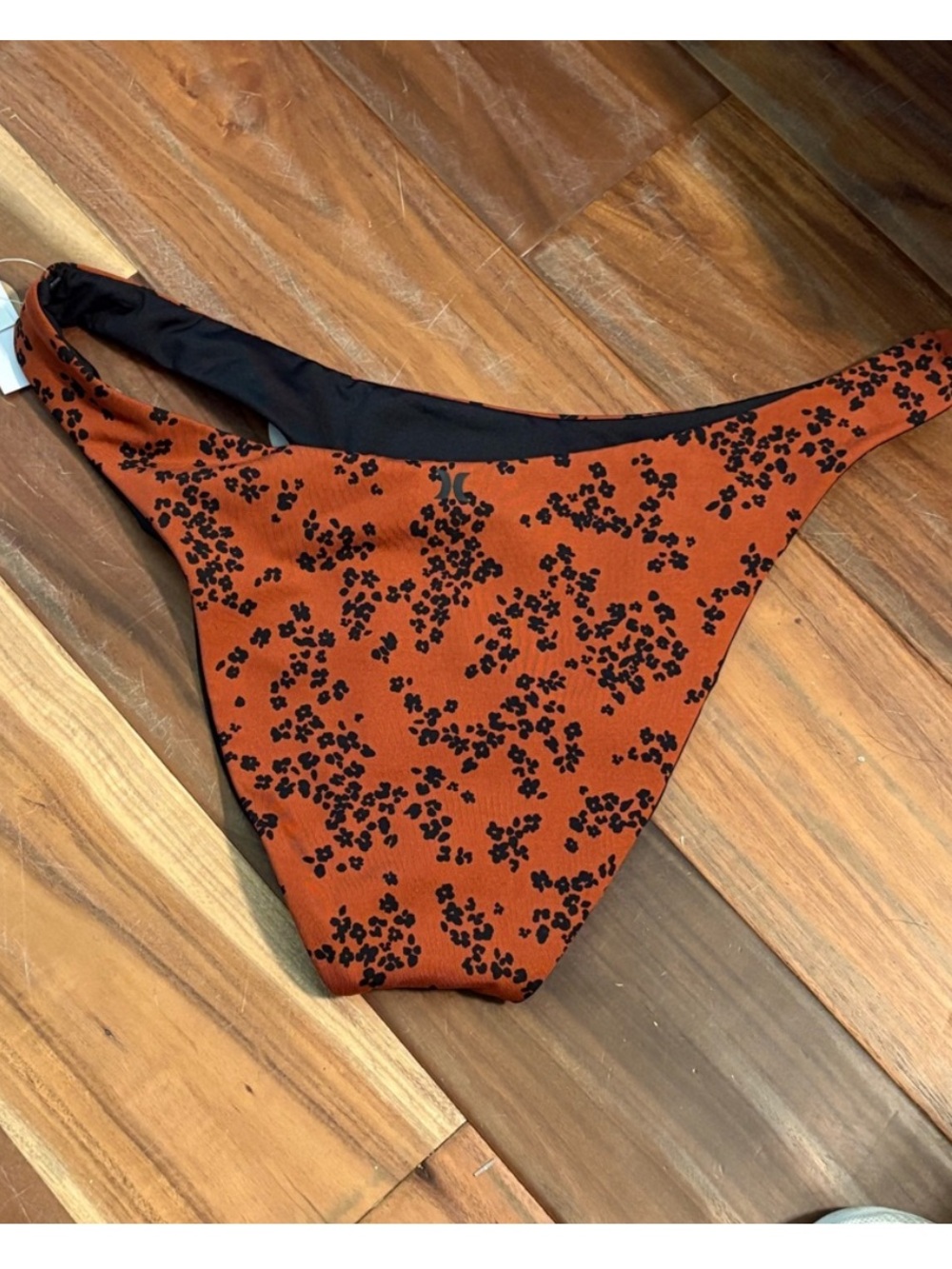 Hurley Ditsy Cheeky French Bikini Reversible Bottoms Large - Picture 3 of 4